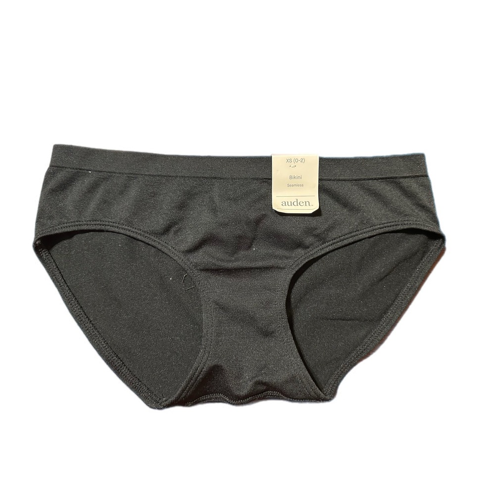 Auden Women's Black Seamless Bikini Panty Underwear‎ XS